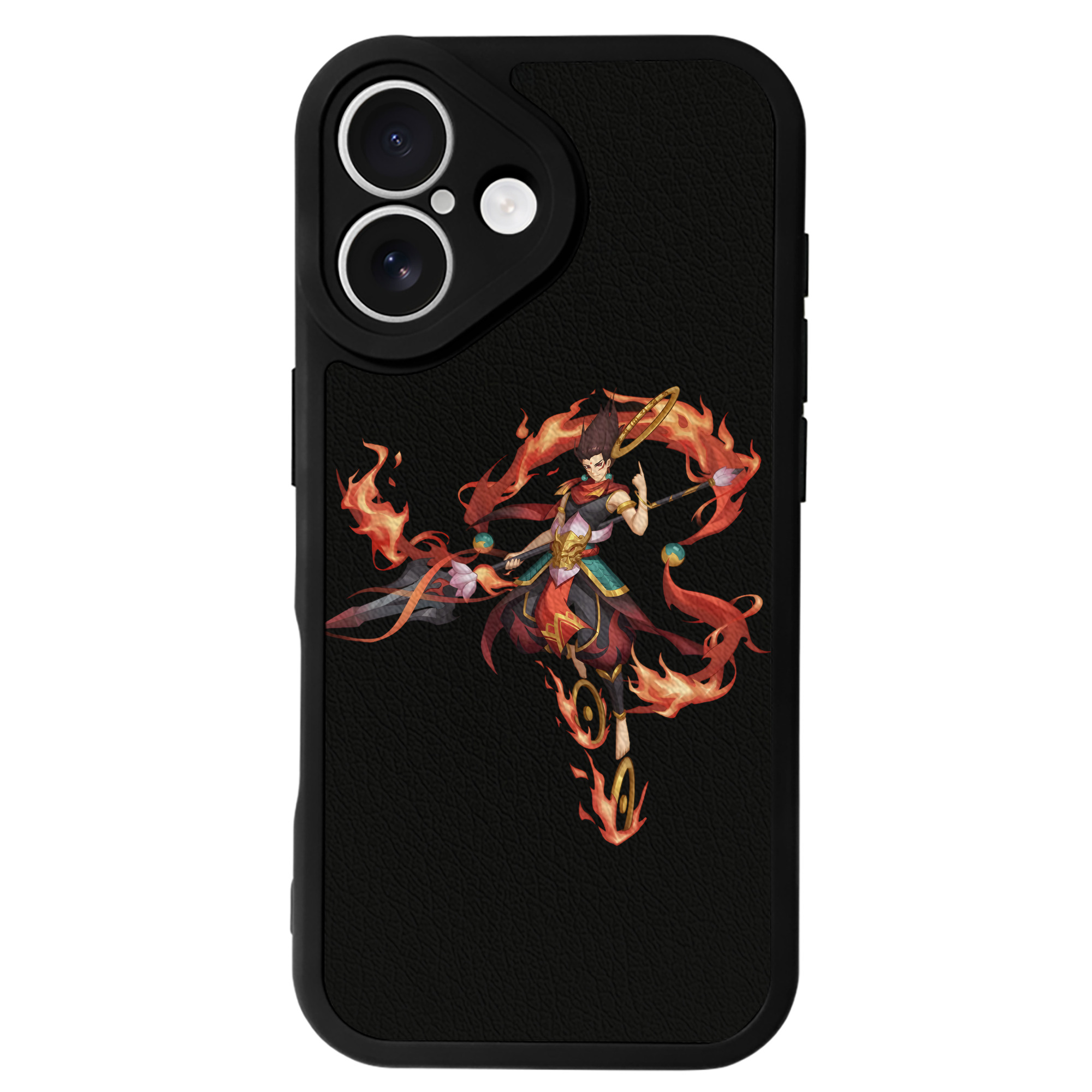 （画像用） Ne Zha 2 ナタ 魔童の大暴れ 【iPhone 16シリーズ対応】シリコンスマホケース（レザー調） 材質：シリコン